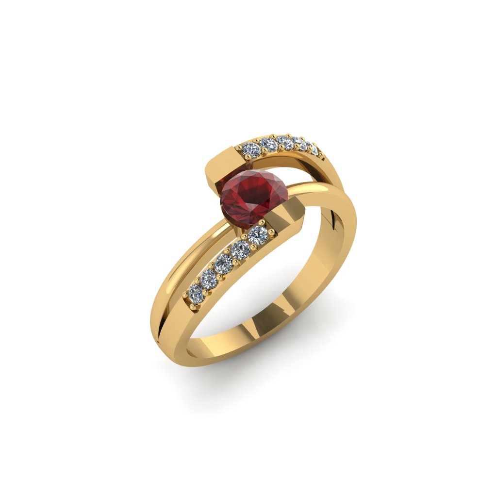 Sterling Silver Garnet Rings