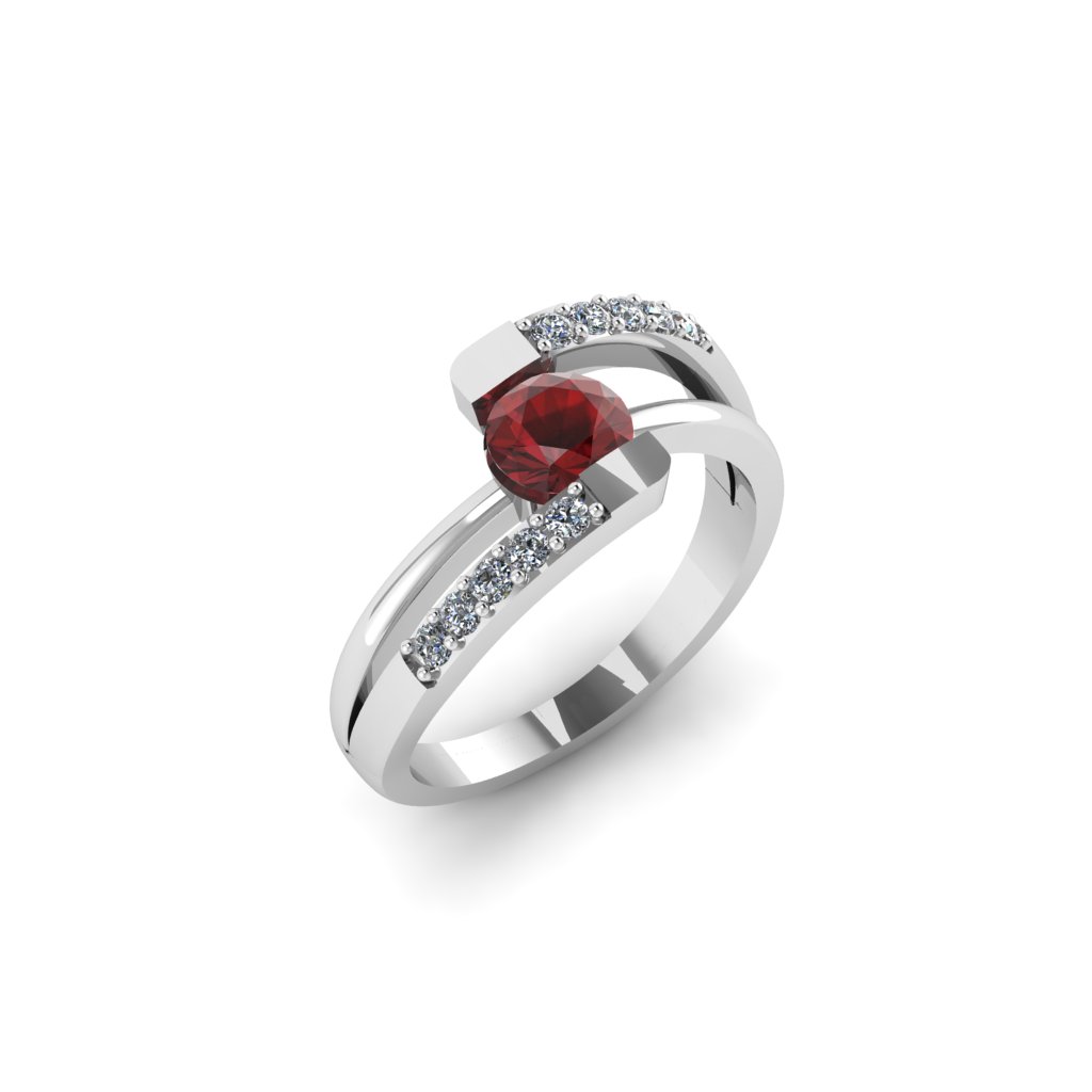 Sterling Silver Garnet Rings