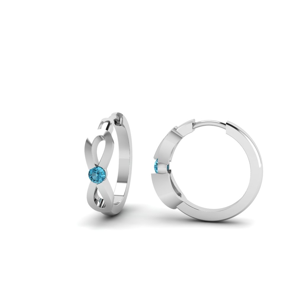 Classic Infinity Huggies Earrings