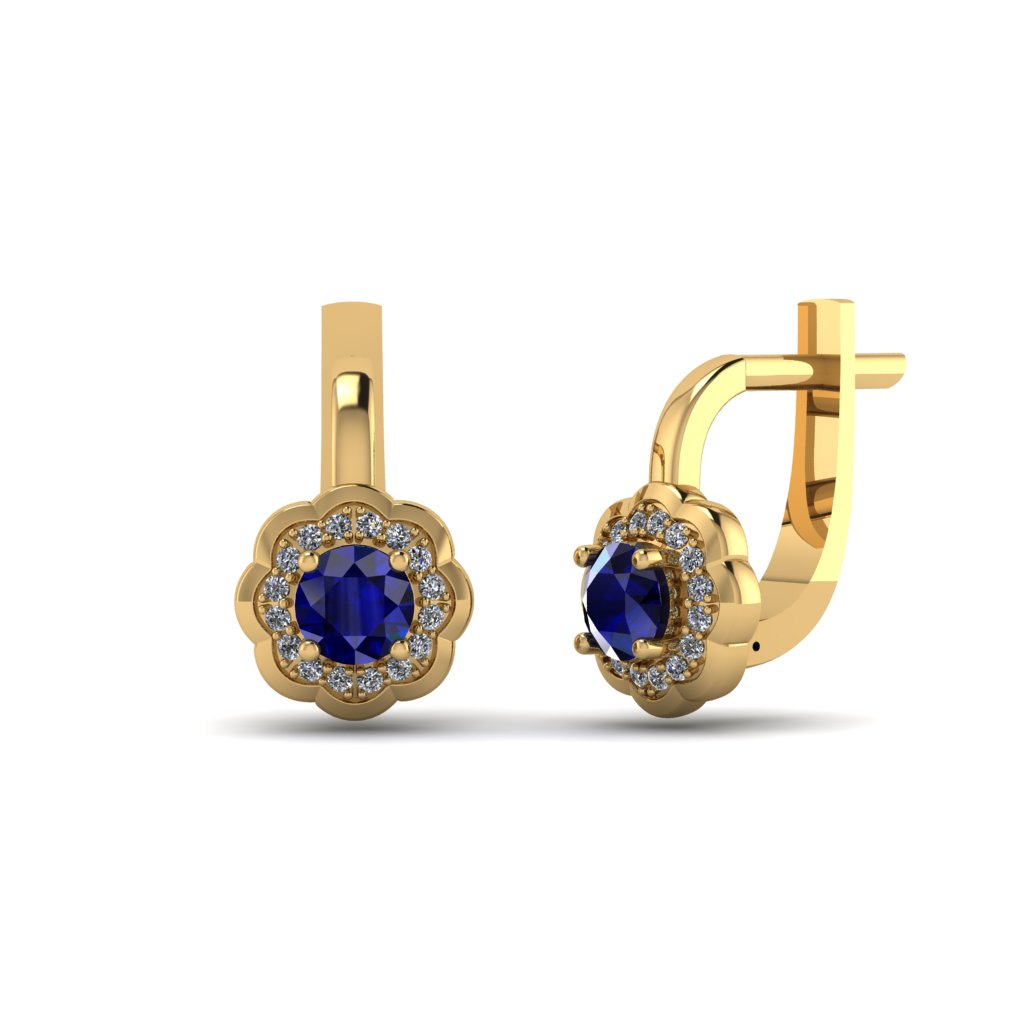 Classic Round Level Back Earrings 