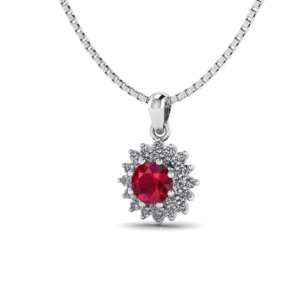 Created Ruby Pendants